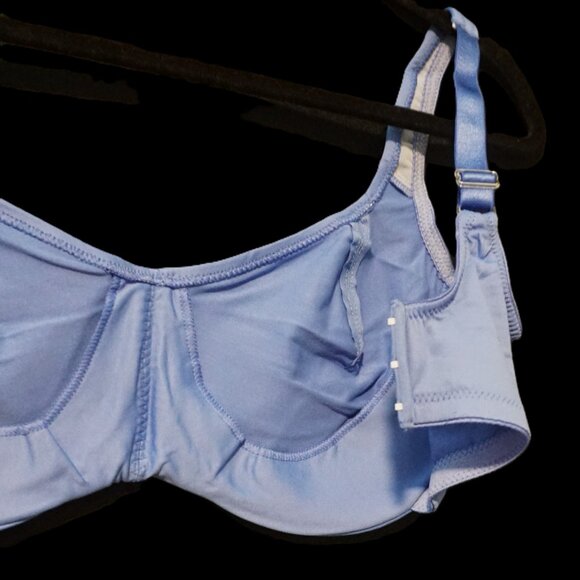 Fredrick’s of Hollywood Blue Smooth Microfiber Bra Style #51147 Size 36F - Picture 4 of 7